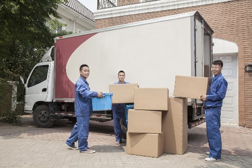 Furniture being carefully loaded for local removals in Hammersmith